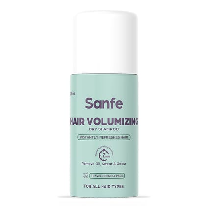 Sanfe Hair Volumizing Dry Shampoo - 25ml, Instantly refreshes & add volume, Leaves no residue