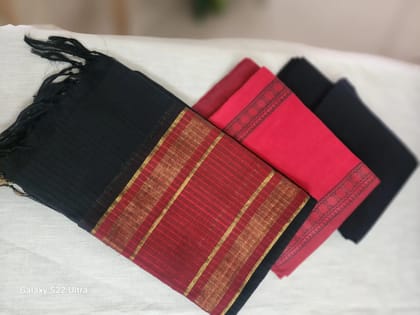 Premium Floral Print Dress Material Set