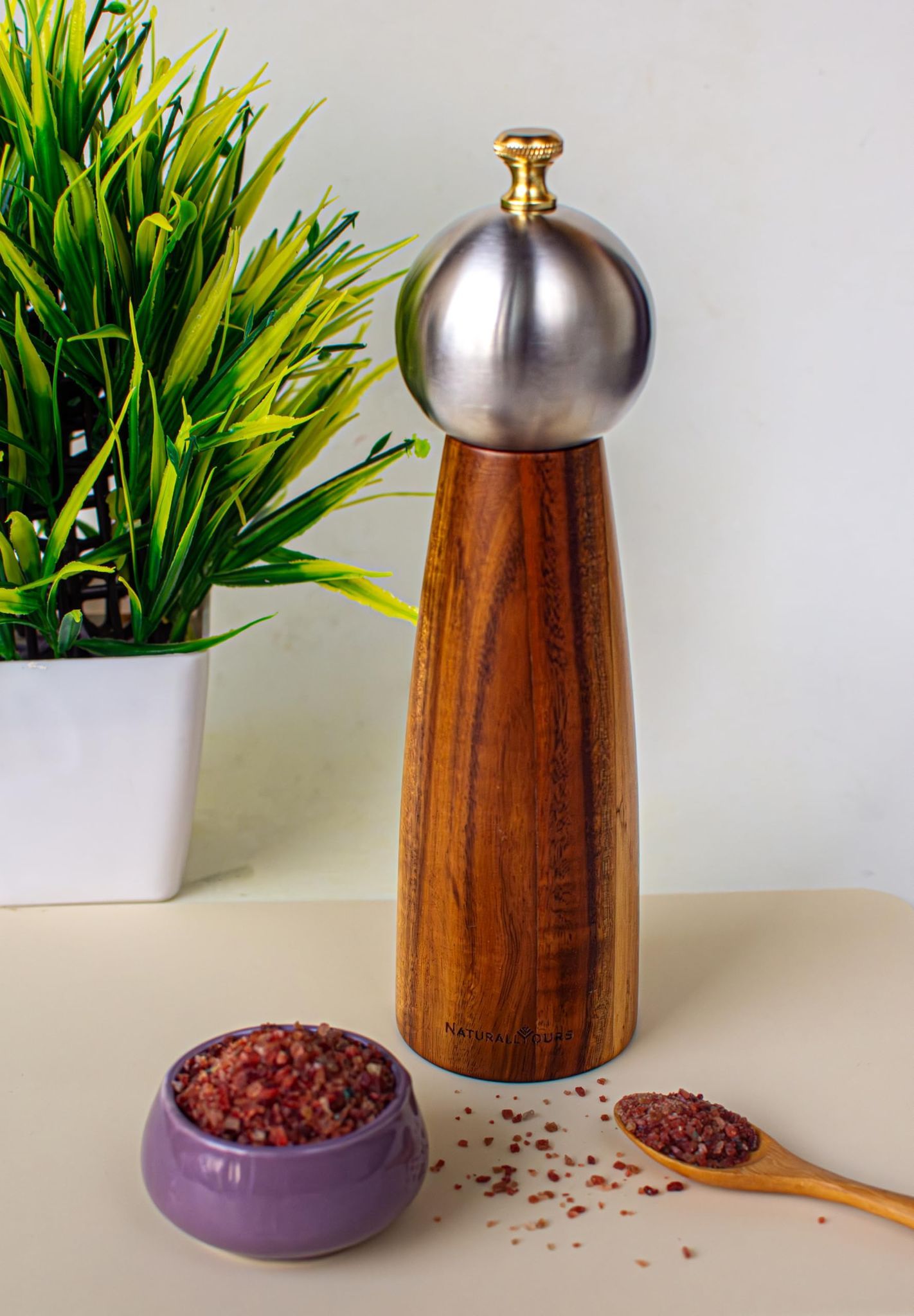 NATURALLYOURS 8 INCH Pepper Crusher