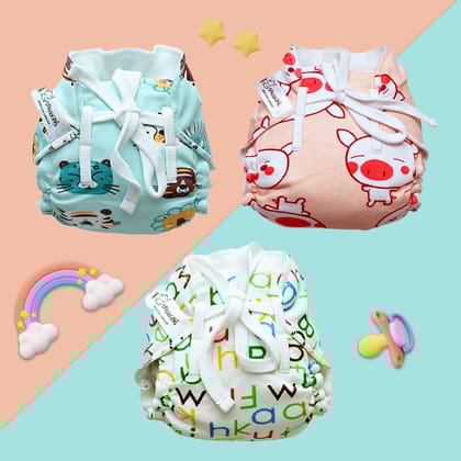 New Age Langots (Playtime Trio) SMALL Pack of 3-Small (till 5kg)
