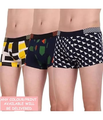 CAVENDRES Pack of 3 Nylon Trunks For Men's ( Multicolor1 )