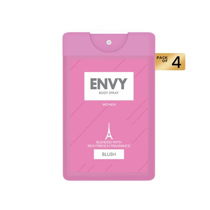 ENVY Pack of 4 Blush Pocket Perfumes - 18ml Each
