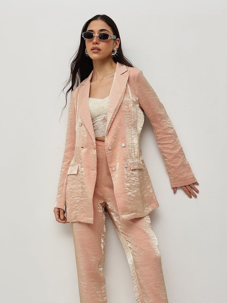 Luxe Rose Power Suit - Suits | Buy online on ZillyBuy