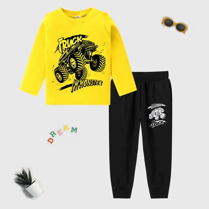 KUCHIPOO  Boys T-Shirts and Trackpants Set-3-4 years