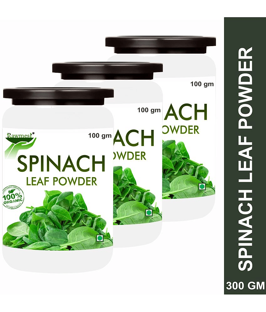 rawmest Spinach Salad Sprinkles/ Spinacia/ Dehydrated Spinach Leaf Powder Paste 300 gm Pack of 3