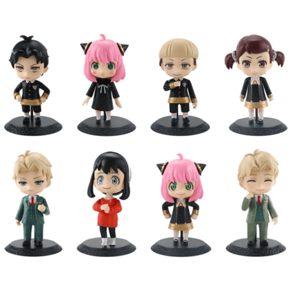 Spy X Family Chibi Figures - Set of 8 - 10 cm