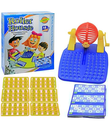 Toy Cloud Roller Housie Board Game with 48 Reusable Cards | Complete Family Entertainer
