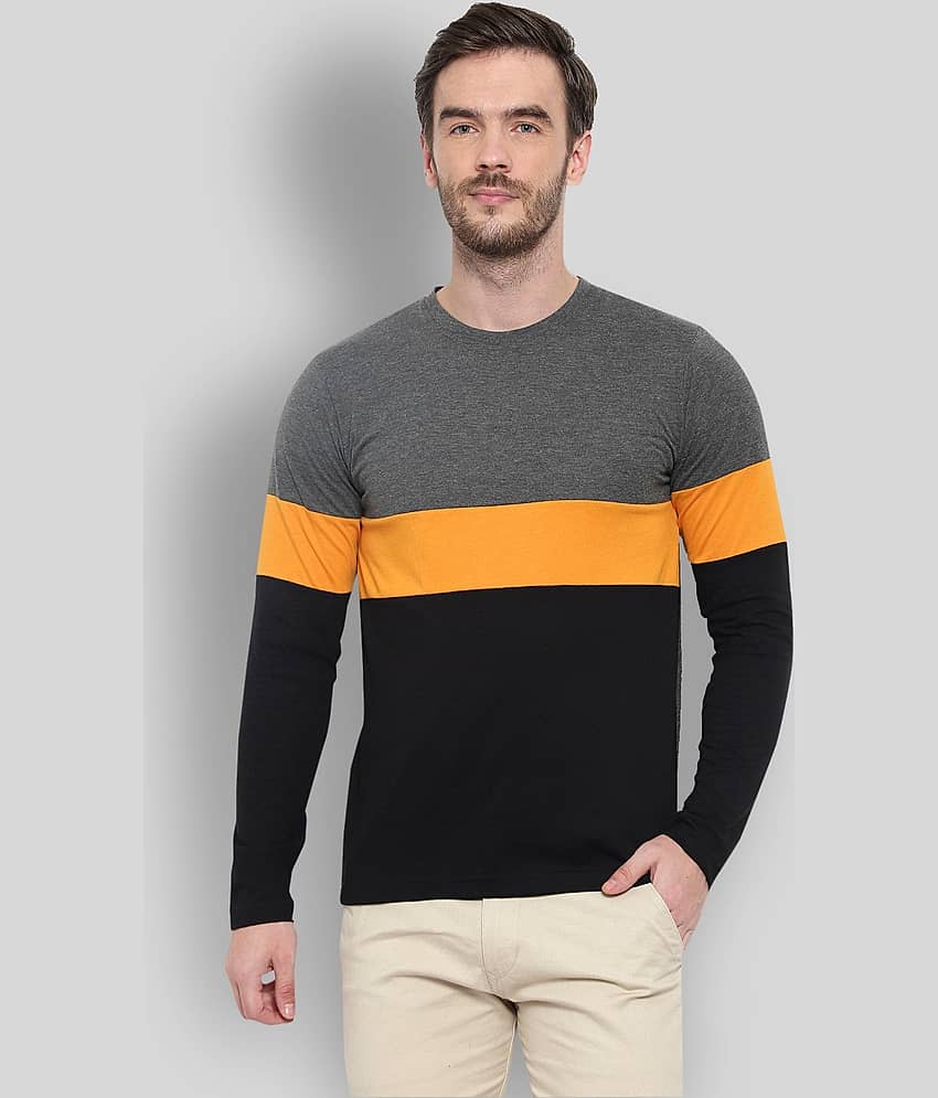 Glito Pack of 1 Cotton Blend Regular Fit Men's T-Shirt ( Multicolor )