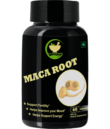 Fij Ayurveda Maca Root Extract Capsule For Libido Men & Women, 60 Capsules