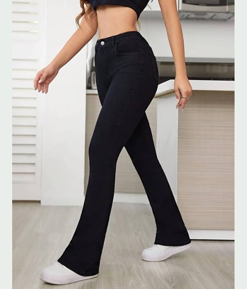 Broadstar - Black Cotton Bootcut Women's Jeans ( Pack of 1 )