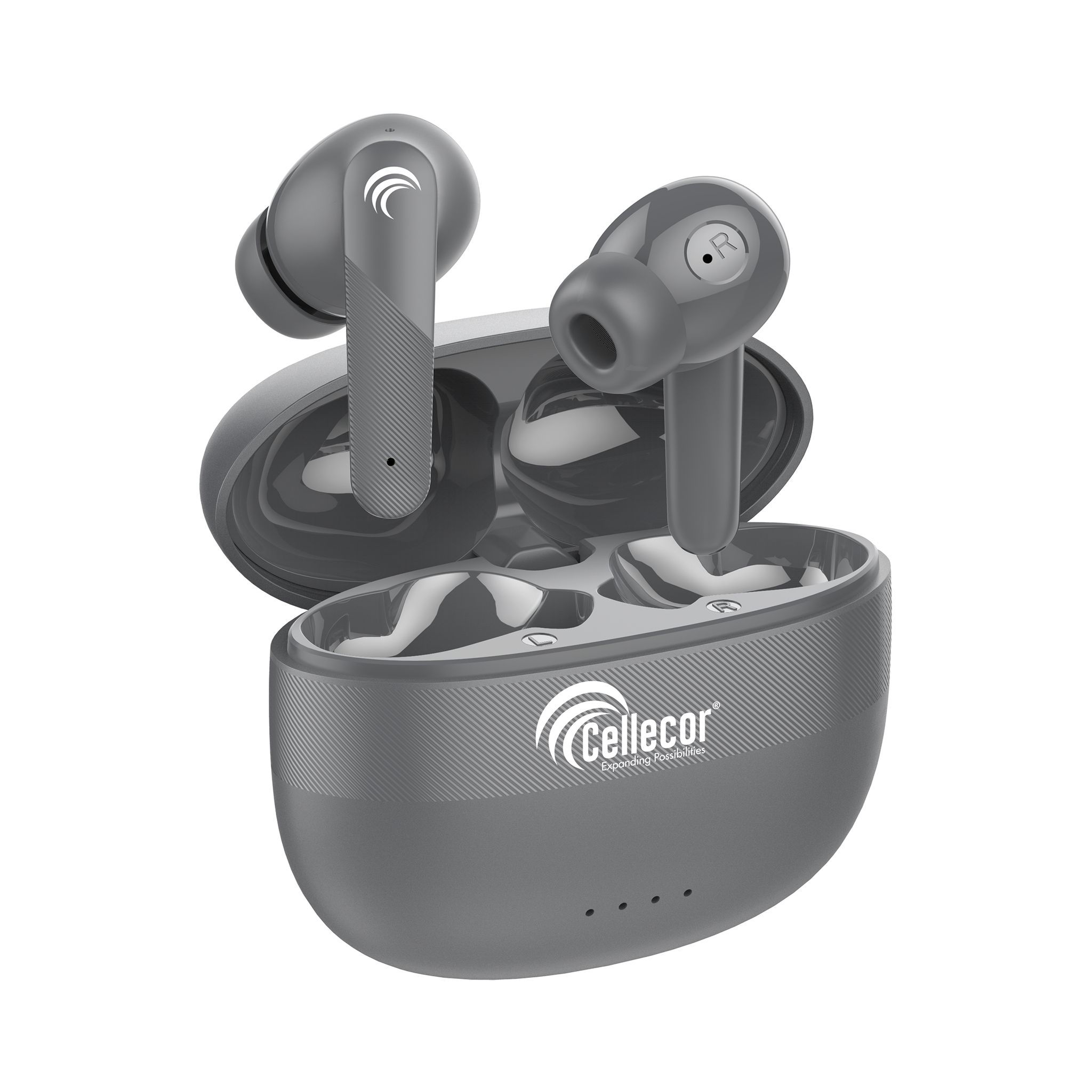 Cellecor BroPods CB03 Waterproof Earbuds With 30 Hours Playtime, Automatic Pairing, ENC Bluetooth-Grey
