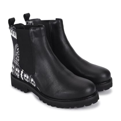 Digital Printed Boot-Classic Black / 6