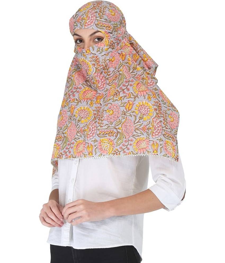 DEEPNYRA - LIVING STYLE - Pink Cotton Women's Scarf ( Pack of 1 )