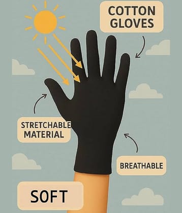 PENYAN Full Fingers Cotton Riding Gloves ( Pair of 1 )