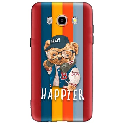 Enjoy Happier Samsung J5 (2016) Premium Embossed Mobile cover