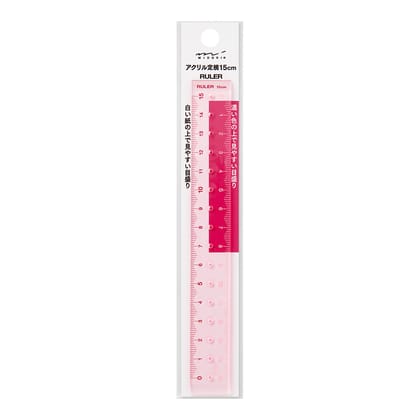 Midori Ruler 15cm - Pink A