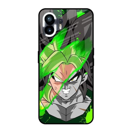 Anime Green Splash Glass Case for Nothing Phone 2
