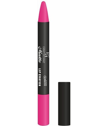 Half N Half Matte Lip Crayon Velvet Soft | Long Lasting | Non-Transfer | 24h Super Stay, 09 Pink Fusion (3.5gm)