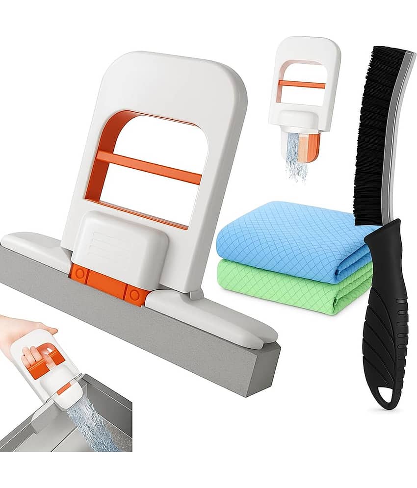THRIFTKART - Bathroom, Glass, Windows, Kitchen & Car – Includes 2 Microfiber Cloths & 1 Gap Brush