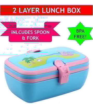 Smily Kiddos Unicorn Lunch Box | Kids Lunch Box Light Blue | Stylished Tiffin boxes | Smily Kiddos Lunch Boxes