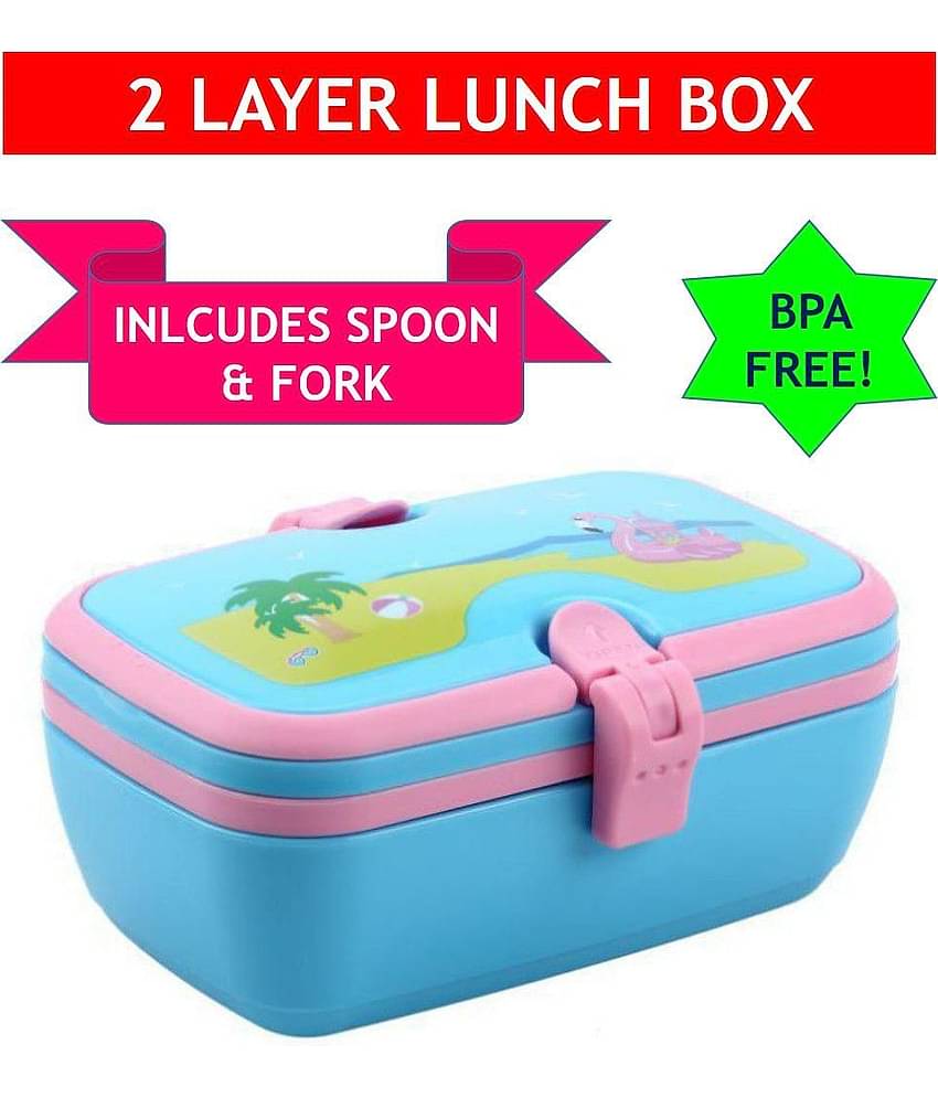 Smily Kiddos Unicorn Lunch Box | Kids Lunch Box Light Blue | Stylished Tiffin boxes | Smily Kiddos Lunch Boxes