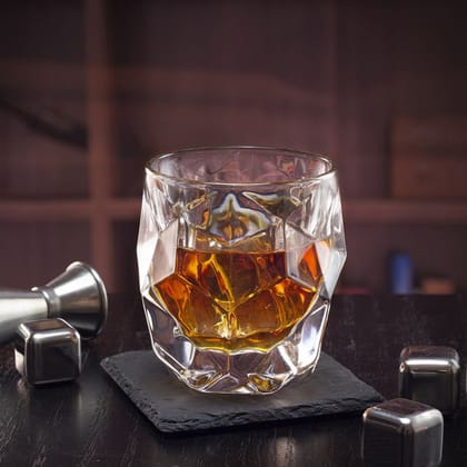 Geometric 3D Whiskey Glass - Set Of 6-Option A
