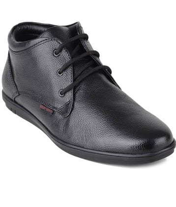 Red Chief Black Men's Derby Formal Shoes
