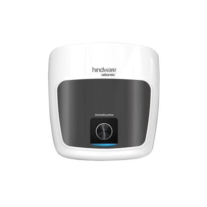 Hindware Smart Appliances Immedio Prime 15L Storage Water Geyser | 5 Star BEE Energy Rating | Glassline Tanked | Temperature Control Knob (White & Black) Hindware Smart Appliances Immedio Prime 15L Storage Water Geyser | 5 Star BEE Energy Rating | Glassl