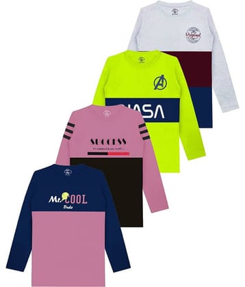 MIST N FOGG Pack of 2 Boys Cotton Blend T-Shirt ( Multicolor1 )