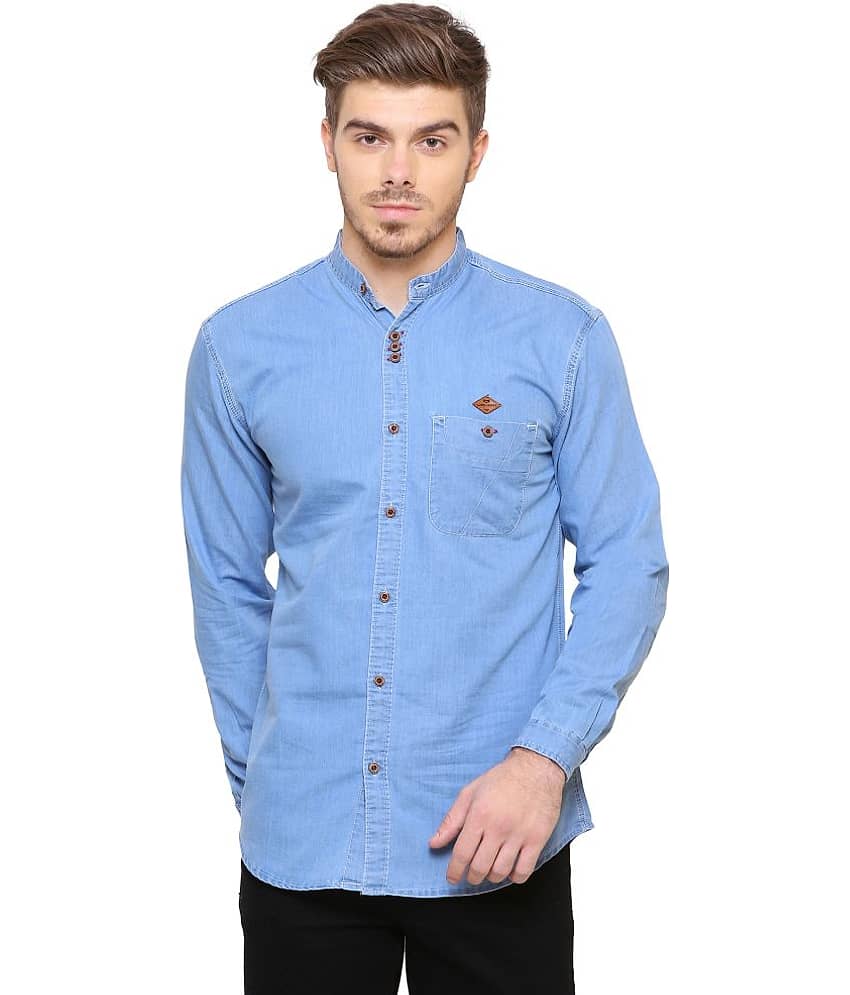 Kuons Avenue Denim Blue Shirt Single