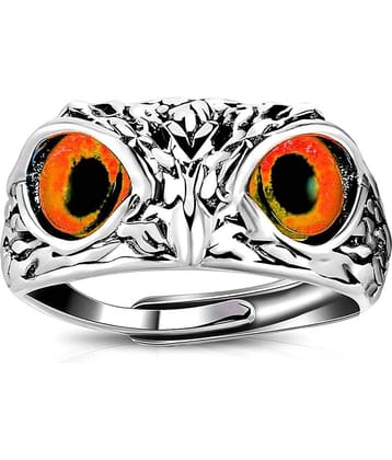 Silver Shine - Orange Rings ( Pack of 1 )