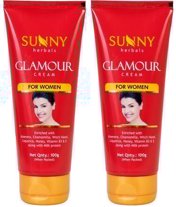 SUNNY HERBALS Glamour Cream for Women Day Cream 100 gm Pack of 2