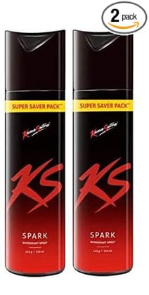KamaSutra Deodorants Spray For Men 220 Ml Pack Of 2, Spark, 440 Millilitre