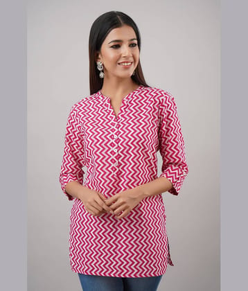 SAART BUNAAI Women's Cotton Tunic ( Pink )