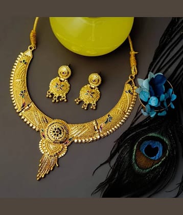 MGSV - Gold Alloy Necklace Set ( Pack of 1 )