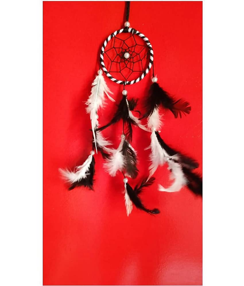 Lucky Traders Feather Multicolour Dream Catcher - Pack of 1 ( X cms )
