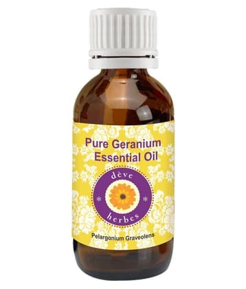 Deve Herbes Pure Geranium (Pelargonium graveolens) Essential Oil 10 ml