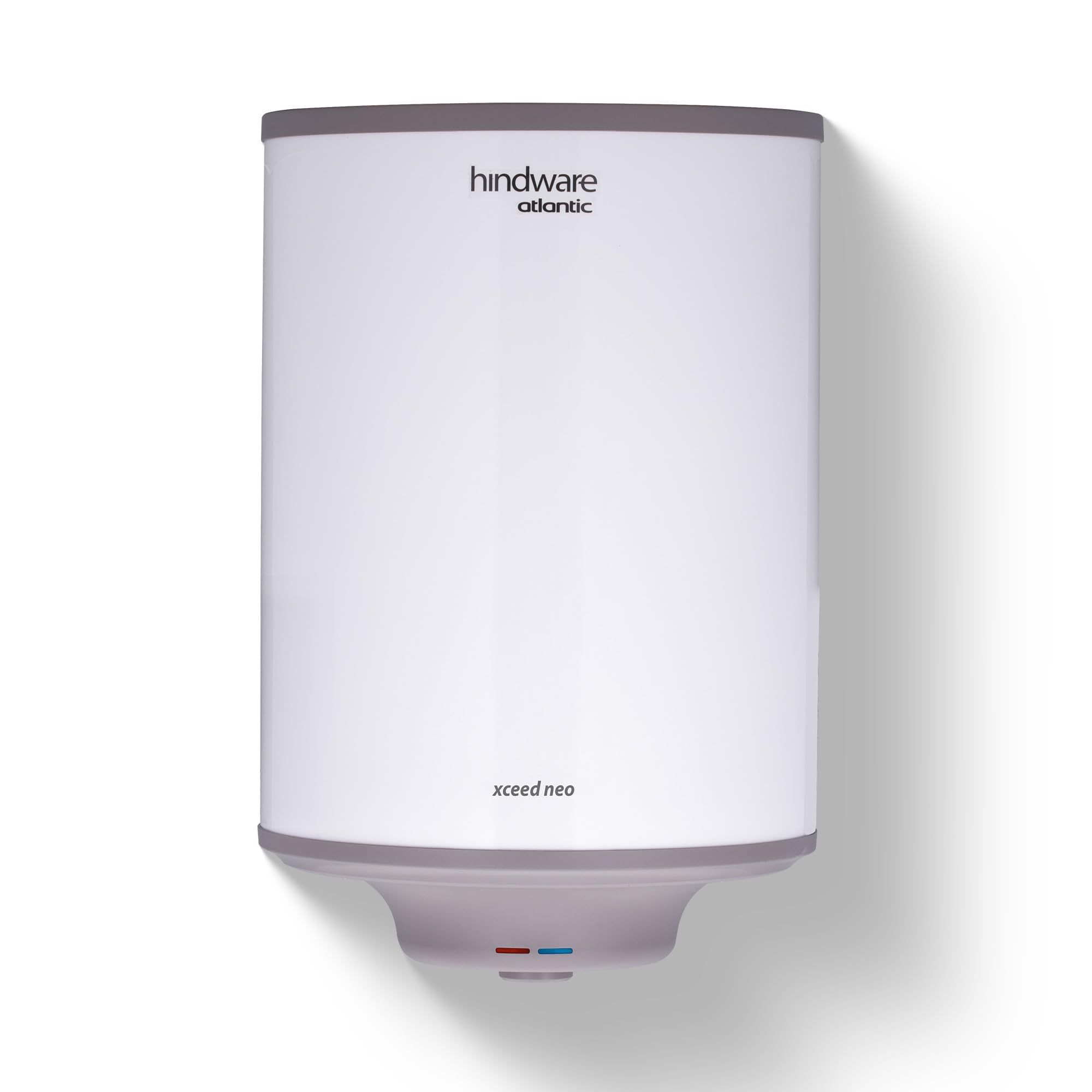 HINDWARE SMART APPLIANCES Atlantic Xceed Neo 15L, 2Kw, Glasslined Coated Tank, Storage Water Heater, White HINDWARE SMART APPLIANCES Atlantic Xceed Neo 15L, 2Kw, Glasslined Coated Tank, Storage Water Heater, White - White / 15L