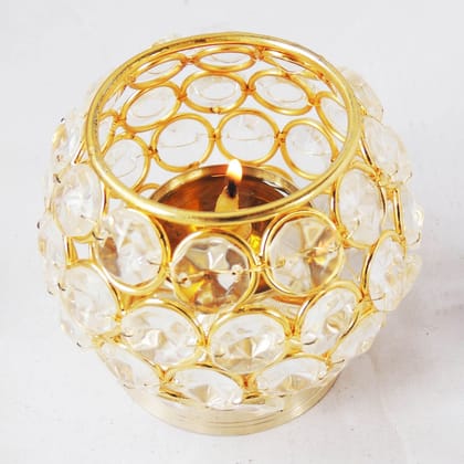 Brass Matki Crystal Deepak No. 1 (FMAS672 A)