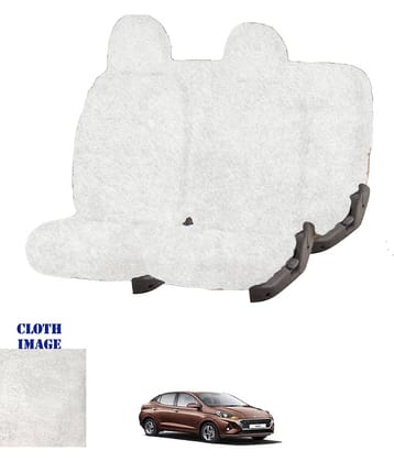 Hyundai Aura White 5 Seater Car Seat Cover