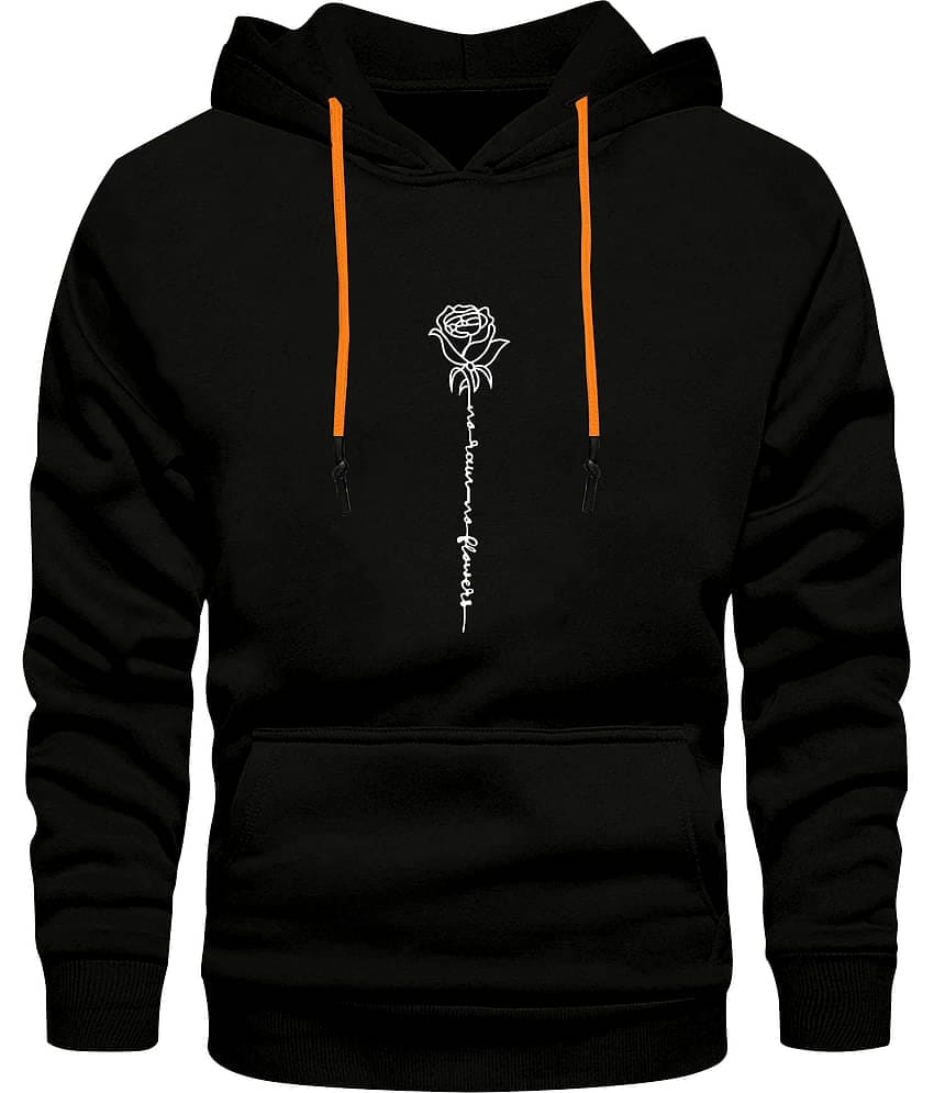 fashion and youth Cotton Blend Hooded Men's Sweatshirt - Black ( Pack of 1 )