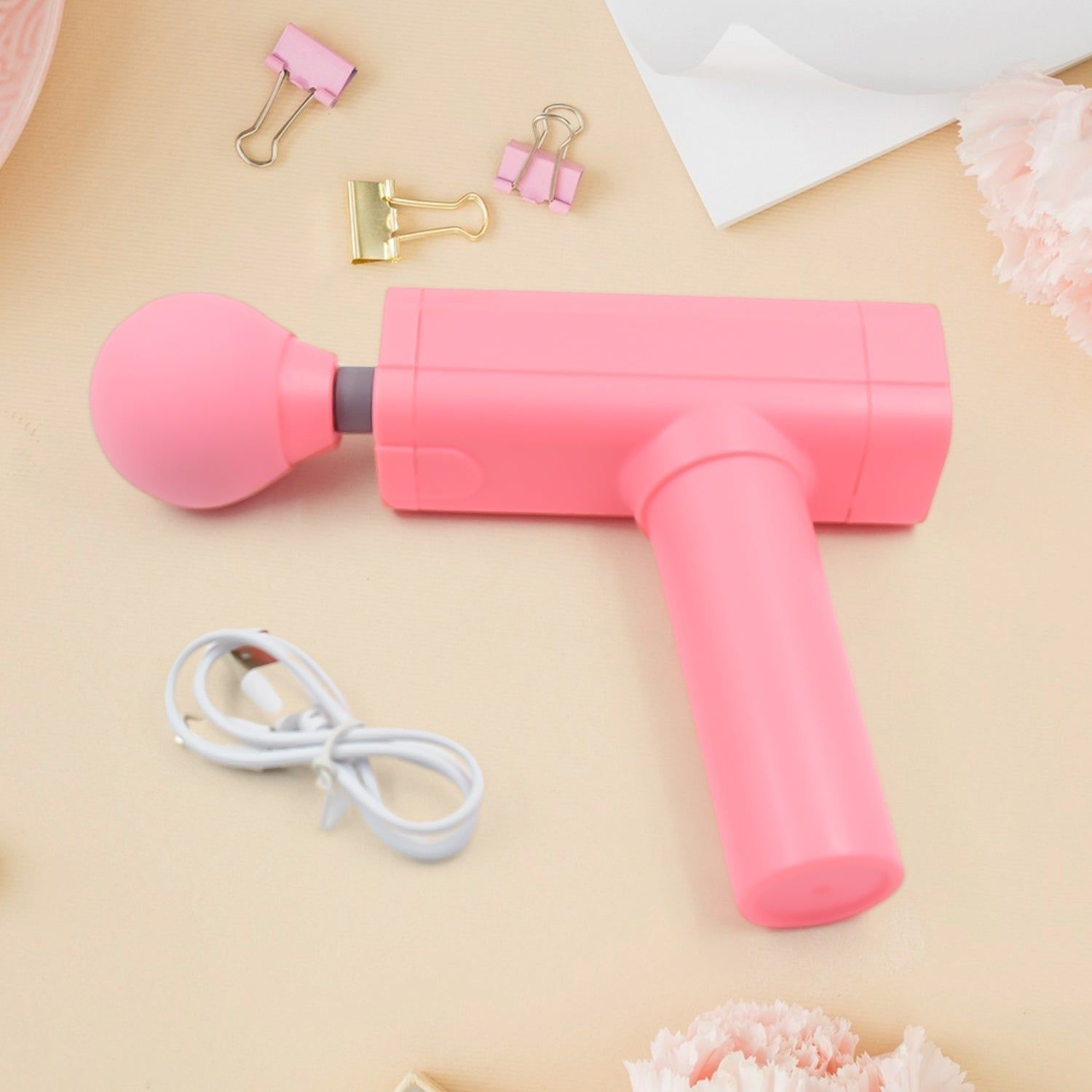 Massage Gun Deep Relax, Powerful Muscle Massager, USB Chargeable (1 Pc)_assorted colour