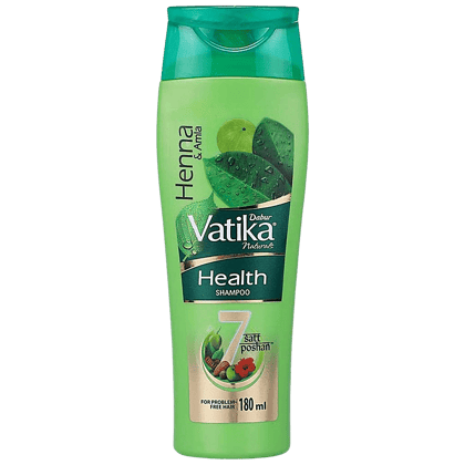 Dabur Vatika Health Shampoo, With 7 Natural Ingredients, Controls Frizz, 180Ml Dabur Vatika Health Shampoo, With 7 Natural Ingredients, Controls Frizz, 180Ml