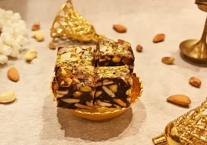 Sugar Free Khajur Dry Fruit Barfi