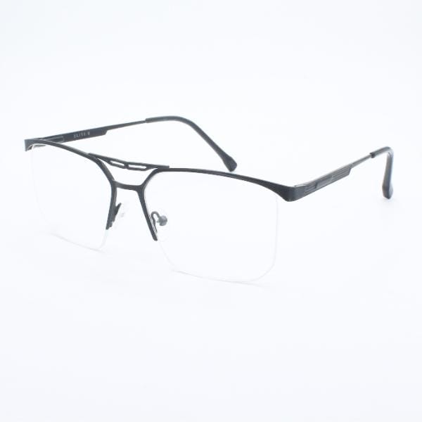 Lensoz Elite X Luxe Half Rim Rectangle Z - Medium - Black