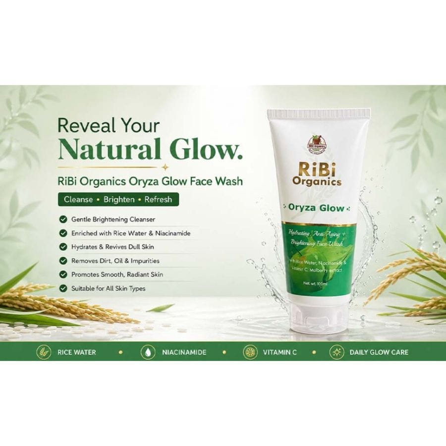 RiBi Organics Oryza Glow Face Wash