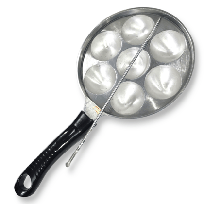 7 Cup Indolium Paniyaram Maker with Long Handle