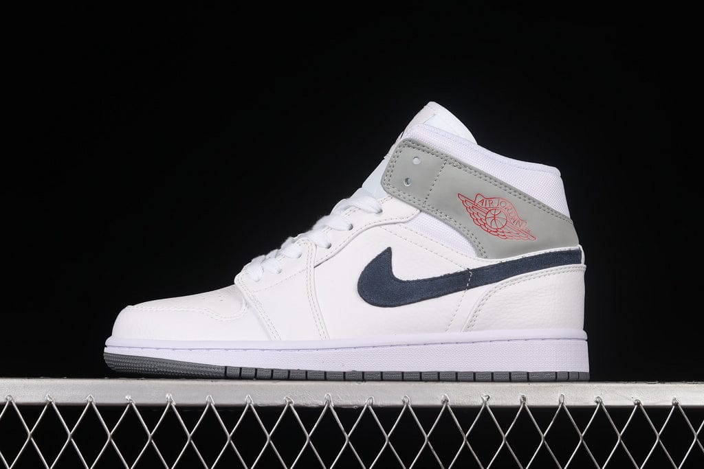 Air Jordan 1 AJ1 Mid Paris - White-Euro 41
