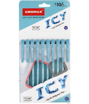 Unomax Icy Ball Pen Blue Pack of 30