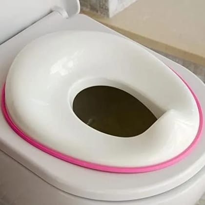 Portable Baby Potty Training Seat for Boys and Girls Potty seat Toilet Seat for Kids 0 to 5 years Child Toddler Non-Slip with Splash Guard Fits Round & Oval Western Toilets, Blue (PINK)